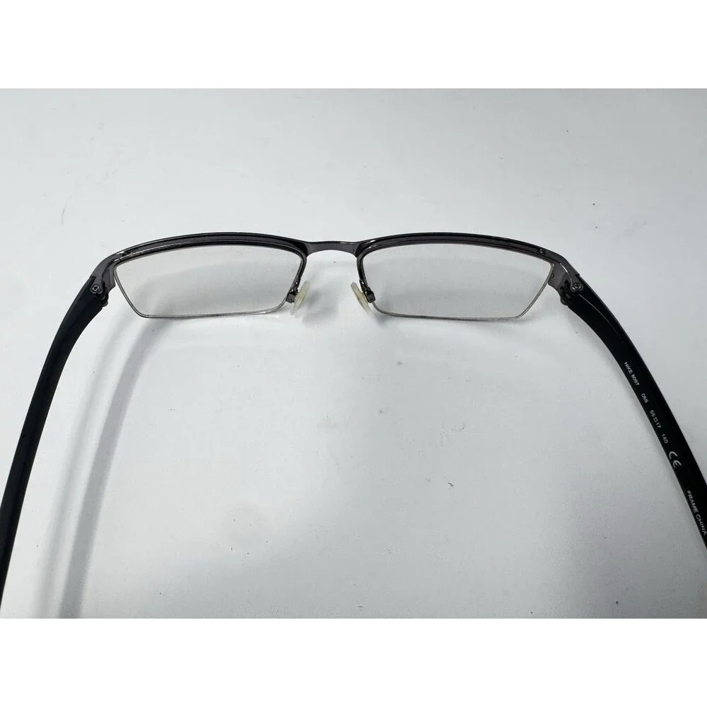 Nike 8097 068 Gunmetal Black Eyeglass Frames 55-17-140 Authentic